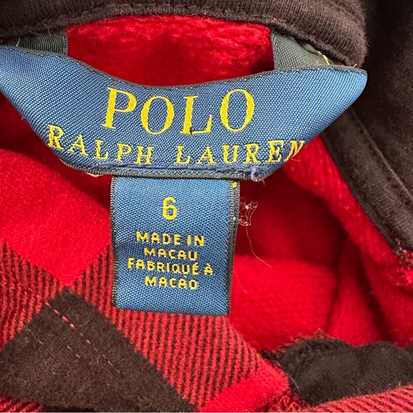 Polo Ralph Lauren Kids’ Polo Bear Hoodie - Size 6 - Picture 2 of 3